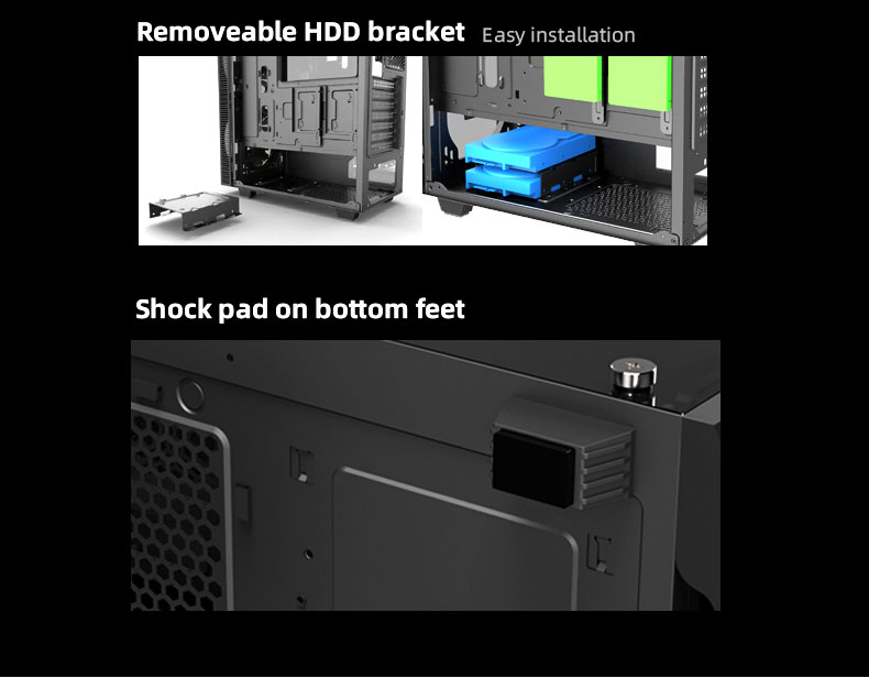 Gamemax Revolt Black Gaming Computer Case